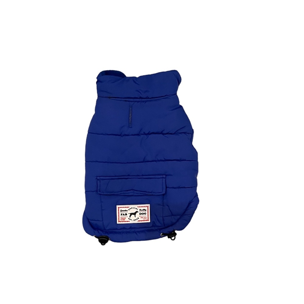 Blue Windbreaker Vest for Dogs.